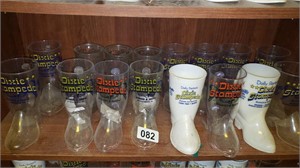 16 plastic Dixie Stampede boots