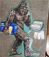 Big Foot 80 pack of beer & pizza sign