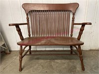 Antique 41in wide bench (early 1900's)