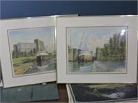 2 Babelowsky Signed Canal Prints