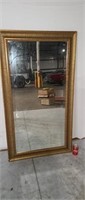 Large wall mirror.