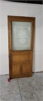 Fancy Victorian 32"x77" entry door with etched