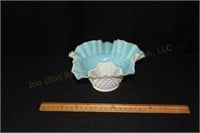 Case Glass Hobnail Ruffle Top Bowl (Possible