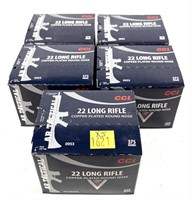 x5- Boxes of CCI .22 LR AR Tactical round nose