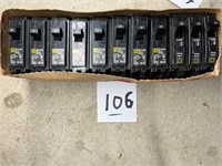 Several 20 amp Square D breakers