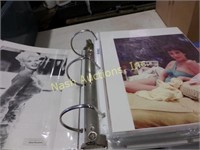 binder w/ celebrity pictures-Elizabeth Taylor,