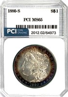 1880-S Morgan Silver Dollar MS-65 Rim Toning
