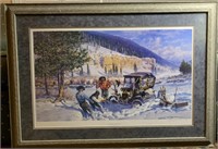 Gary Carter Signed Print  "A Hunting We Will Go"