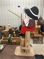 Wood Boy on Post Fishing
