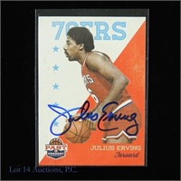 Julius Erving Signed Panini NBA Basketball Card