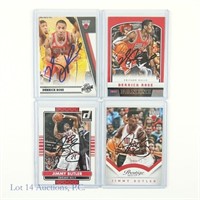 Jimmy Butler Derrick Rose Signed Panini Cards (4)