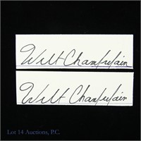 Wilt Chamberlain Signed Cut Index Signatures (2)