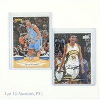 Kevin Durant Signed UD Panini NBA Basketball Cards
