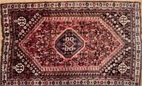 UNIQUE HAND KNOTTED PERSIAN WOOL NOMADIC RUG