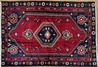 DESIRABLE HAND KNOTTED PERSIAN WOOL RUG - VIBRANT
