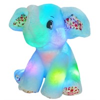 BSTAOFY Light up Elephant Soft Plush Toy Cozy Flop