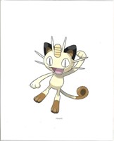 POKEMAN - "MEOWITH" 8 x 10 " Fine Art Giclee -