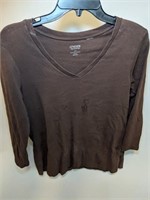 Womens Long Sleeve Shirt (stains front and back)