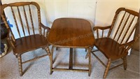Child’s Table and Chairs Solid Wood Chair Size