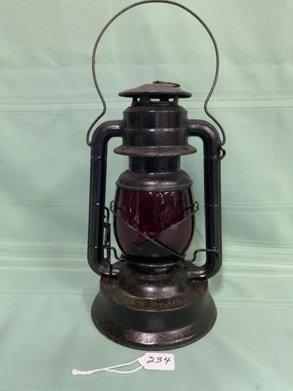 Dietz No. 2 lantern - red lens