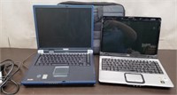 Pair of Older Laptops w/ Case. Toshiba Satellite