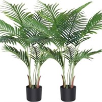 Fopamtri Artificial Areca Palm Plant  3.6 Ft