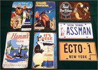 Metal Signs - Camel, Hamm's Beer, Pabst & More