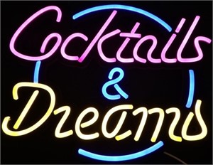 Cocktails & Dreams LED Neon-Style Light / Sign
