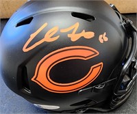 Signed Cole Kmet Mini Helmet COA BGS