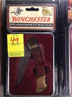 Winchester 2005 Limited Edition 3.5" Brass Folder