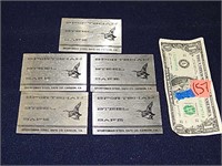 5ct Sportsman Steel Safe Metal Plaque Cards