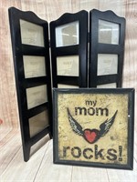 My Mom Rocks Sign & Photo Holders Screen