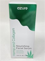 New AZURE Hemp & Collagen Nourishing Facial Serum