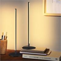 LED Table Lamp for Bedroom Set of 2