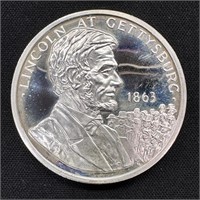 1 oz Silver Round - Lincoln Design