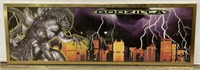 (I) Vintage Godzilla Movie Poster 36” x 12”