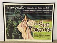 (I) Reprint The She-Creature Movie Poster 28 1/4”
