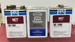 Paint thinner, clearcoat, & activator