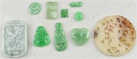 Carved Hetian Jade Plaque, Pendant and More