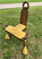 Antique Primitive Birthing Chair