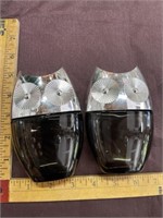 (2) Avon Excalibur aftershave owl bottles empty
