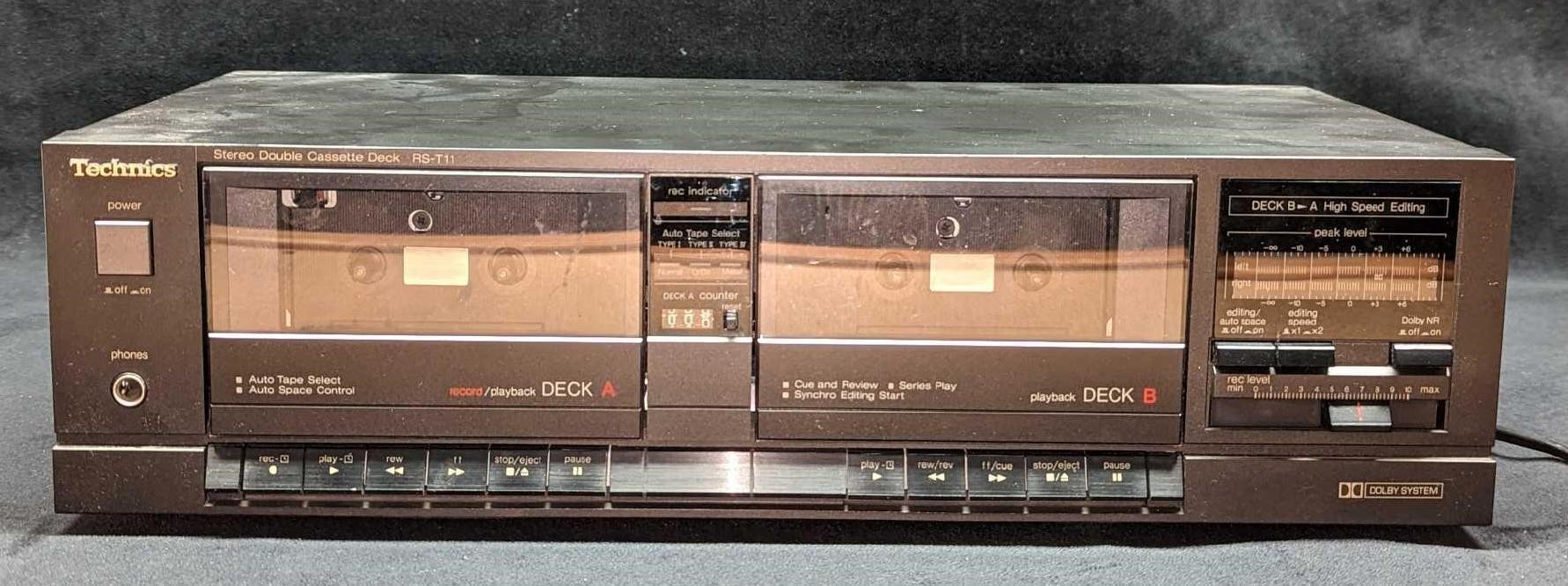 Technics Stereo Double Cassette Deck RS-T11