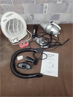 Electric heater and vacuum