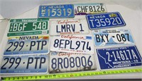 11 Various License Plates