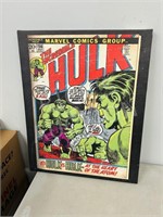 Hulk print on canvas