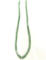 Natural 15.5" Strand Green Aventurine Tube Beads