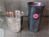 Two Silver Plate Cups