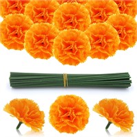 50 Pcs Marigold Flower Heads Bulk