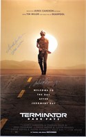 Terminator Dark Fate Poster Autograph