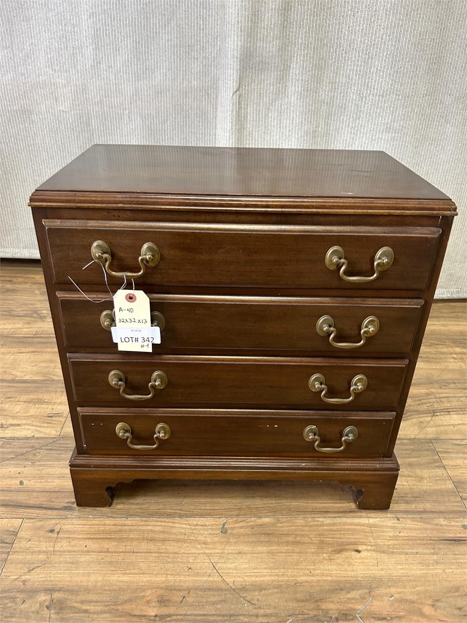 Ethan Allen Georgian Mahogany Bedside Chest